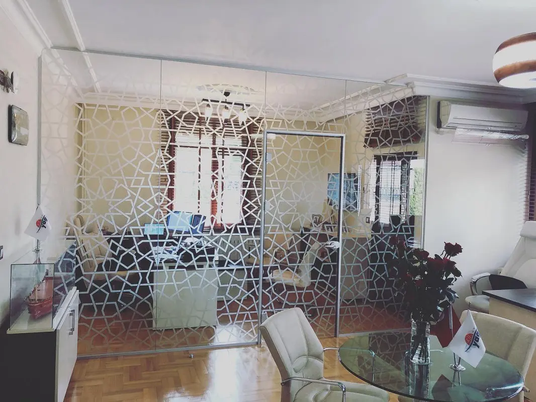 Ekoline Sistem Hoppe Kapılı Cam Bölme