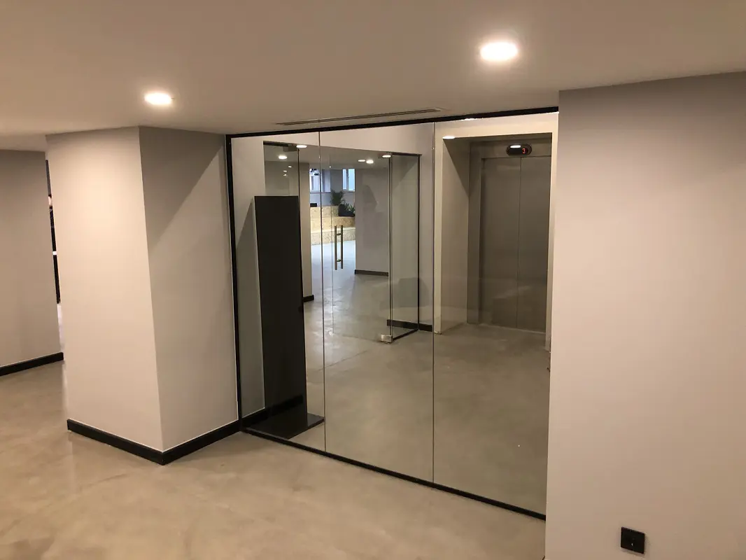 Ekoline Sistem Hoppe Kapılı Cam Bölme