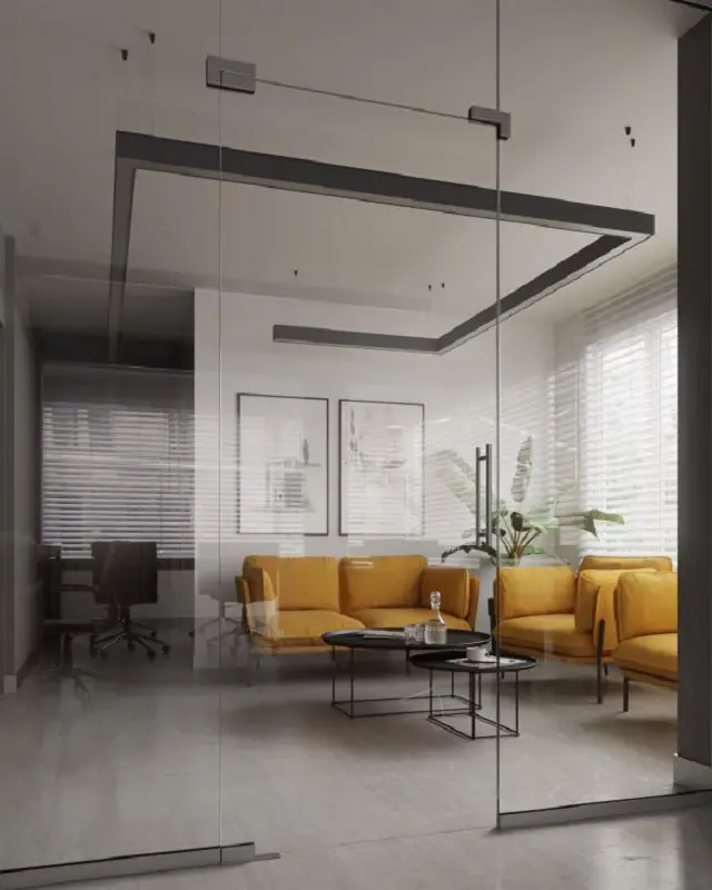 Hidrolik Cam Kapılı Ofis Bölme