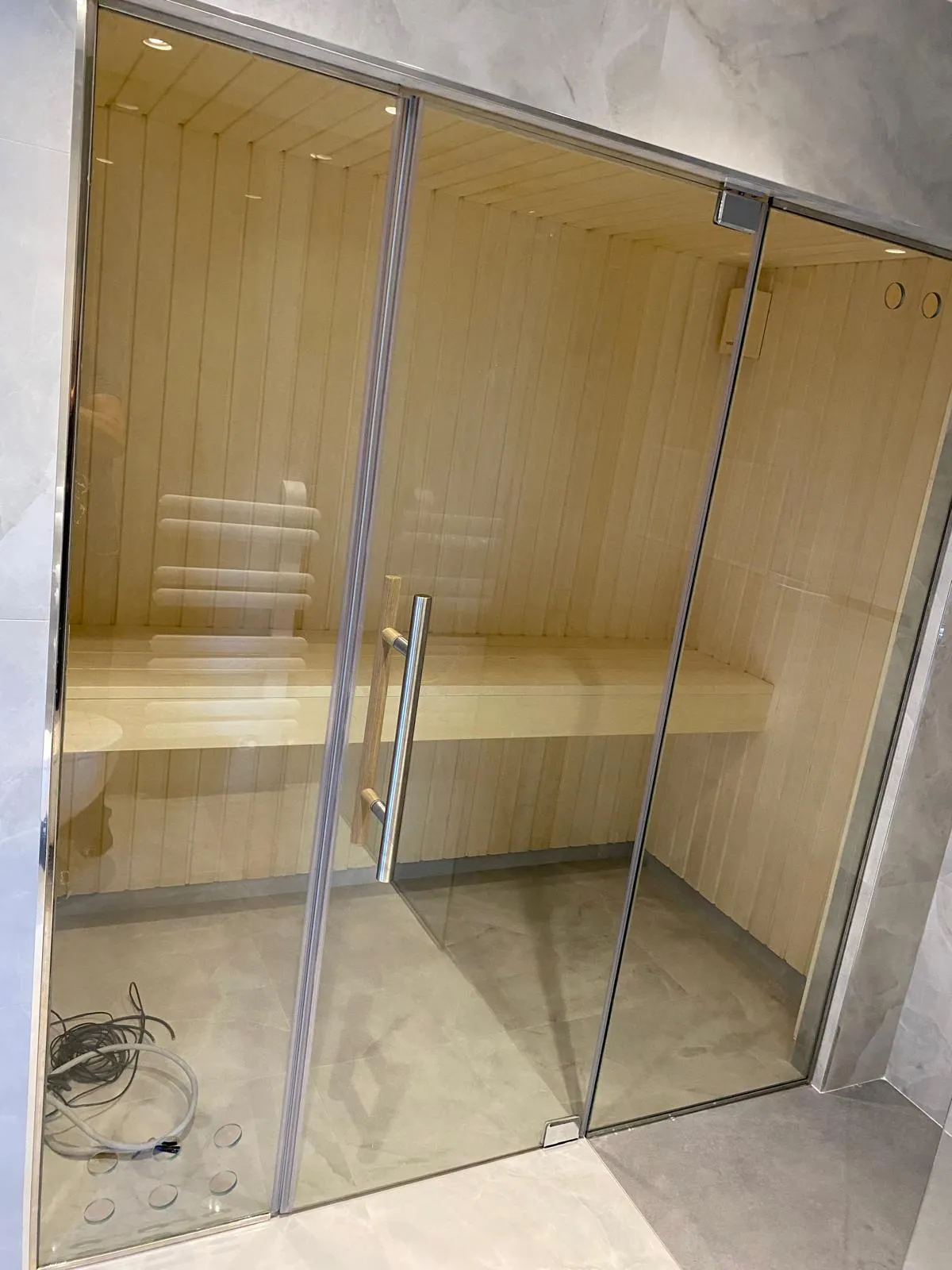 Pivot Menteşeli Cam Kapı