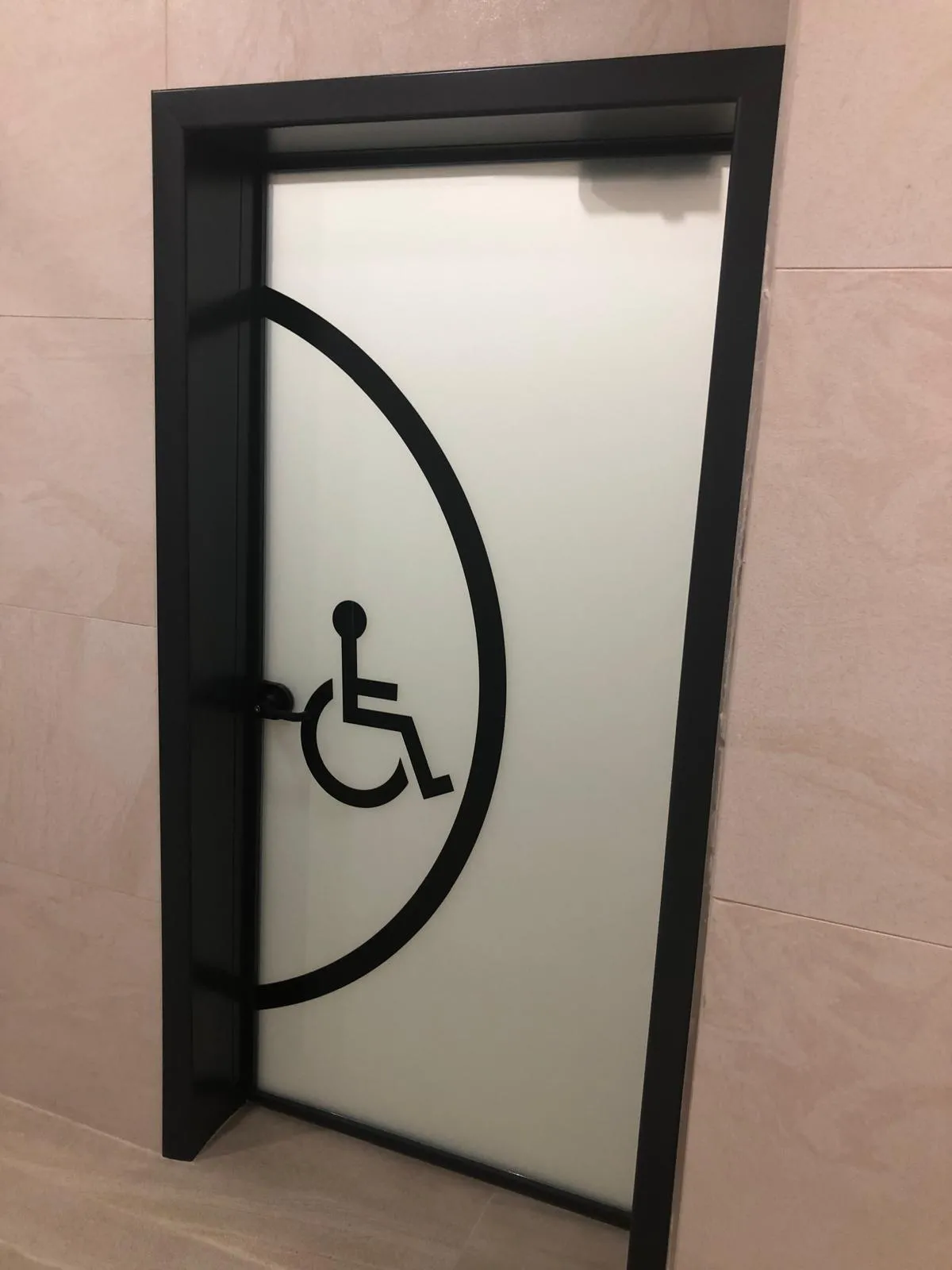 Hoppe Pervazlı Opak Lamine WC Kapısı