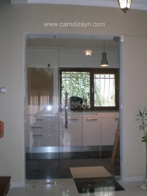 Paraduş Pivot Sabit Camlı Kapı